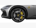 Ferrari Purosangue 3D-Modell Vorderansicht