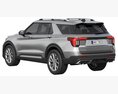 Ford Explorer 2025 3Dモデル wire render