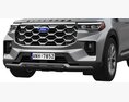 Ford Explorer 2025 3Dモデル clay render