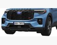Ford Explorer ST 2025 3D 모델  clay render