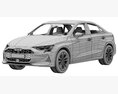 Audi A3 Sedan 2025 Modello 3D seats