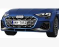 Audi S3 Sedan 2025 3D-Modell clay render