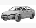 Audi S3 Sedan 2025 3D模型 seats