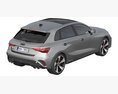 Audi S3 Sportback 2025 Modello 3D vista dall'alto