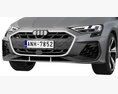 Audi S3 Sportback 2025 3D модель clay render