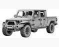 Jeep Gladiator Willys 2024 3d model seats