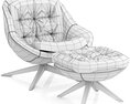 Minotti Kendall Chair 3D модель