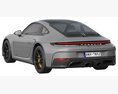 Porsche 911 Carrera GTS 2025 3D模型 wire render