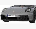 Porsche 911 Carrera GTS 2025 3D-Modell clay render