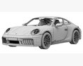 Porsche 911 Carrera GTS 2025 3D 모델  seats