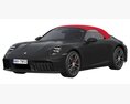 Porsche 911 Carrera GTS Cabriolet 2025 3D-Modell Rückansicht