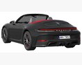 Porsche 911 Carrera GTS Cabriolet 2025 3D模型 侧视图