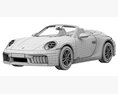 Porsche 911 Carrera GTS Cabriolet 2025 Modello 3D
