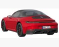 Porsche 911 Targa 4 GTS 2025 3D-Modell Seitenansicht
