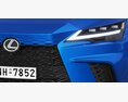 Lexus RX 500h F-Sport 2023 Modello 3D vista laterale