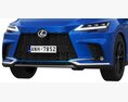 Lexus RX 500h F-Sport 2023 Modelo 3D clay render
