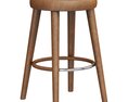 Restoration Hardware Nicola Round Dolce Faux Stool 3D-Modell