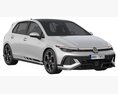 Volkswagen Golf GTI Clubsport 2025 3D-Modell Rückansicht
