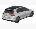 Volkswagen Golf GTI Clubsport 2025 3D-Modell Draufsicht