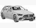 Mercedes-Benz C63 S AMG E Performance Estate 2023 3D 모델  seats