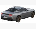 Ford Mustang 2023 3D模型 顶视图