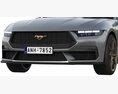 Ford Mustang 2023 3D 모델  clay render