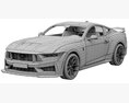Ford Mustang Dark Horse 2024 3D-Modell seats