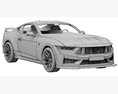 Ford Mustang Dark Horse 2024 3d model