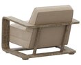 Restoration Hardware Laurent Leather Chair 3D модель