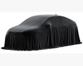 SUV Coupe Car Cover 3D 모델  back view