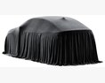 SUV Coupe Car Cover 3D 모델  wire render