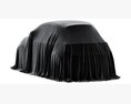 Compact Car Cover 3D 모델  wire render