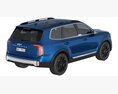 Kia Telluride 2023 3D 모델  top view
