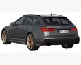 Audi RS6 Avant Performance Modello 3D wire render