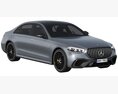 Mercedes-Benz S63 AMG E Performance 2023 3Dモデル 後ろ姿