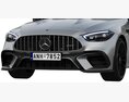 Mercedes-Benz C63S AMG E Performance 2023 3D-Modell clay render