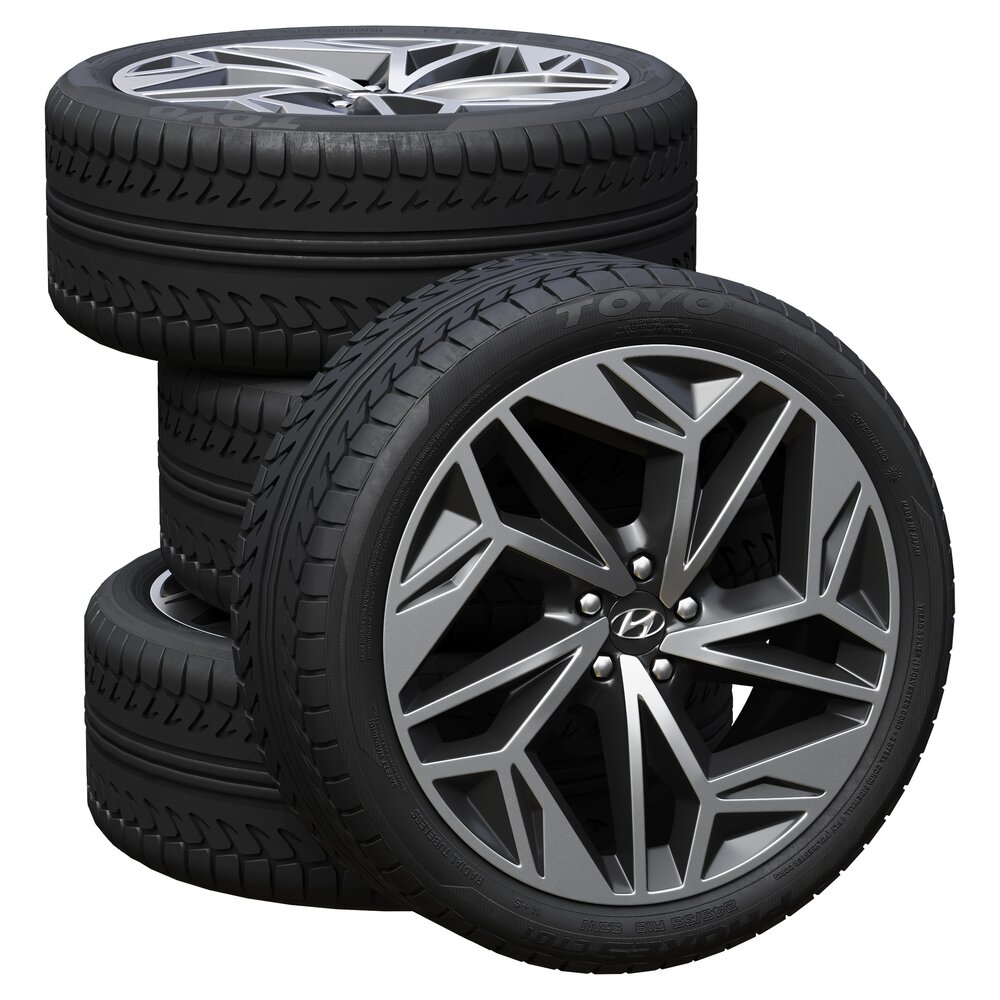Hyundai Tires 3D 모델 