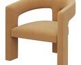 Restoration Hardware Ines Open-Back Chair Modello 3D