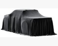 Pick-Up Car Cover 3D модель wire render