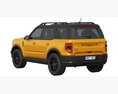 Ford Bronco Sport 3Dモデル wire render