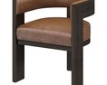 Restoration Hardware Elgin Leather Dining Chair Modello 3D