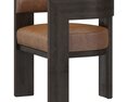 Restoration Hardware Elgin Leather Dining Chair 3d model