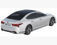 Lexus LS F-Sport 2022 3D-Modell Draufsicht