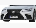 Lexus LS F-Sport 2022 3D-Modell clay render