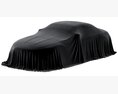 Coupe Car Cover 3D 모델  back view