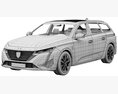 Peugeot 308 SW hybrid 2022 3D模型
