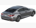 Lexus ES F-sport 2022 3D-Modell Draufsicht