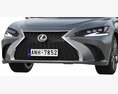 Lexus ES F-sport 2022 Modelo 3D clay render