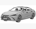 Lexus ES F-sport 2022 3D模型