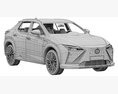 Lexus RZ 450e 2023 3Dモデル seats